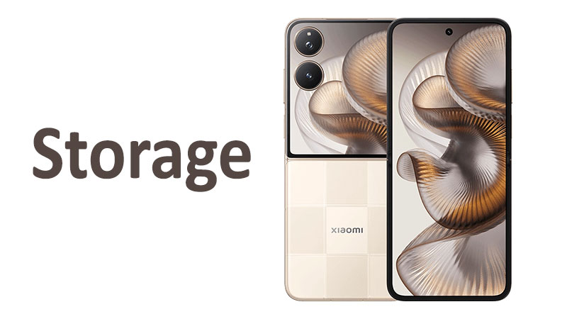 How much Storage does Xiaomi Mix Flip 2 have
