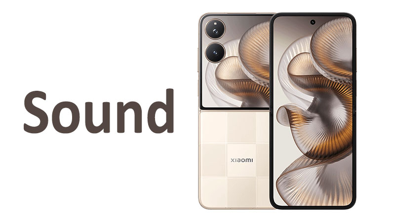 What are the Sound Specifications of Xiaomi Mix Flip 2