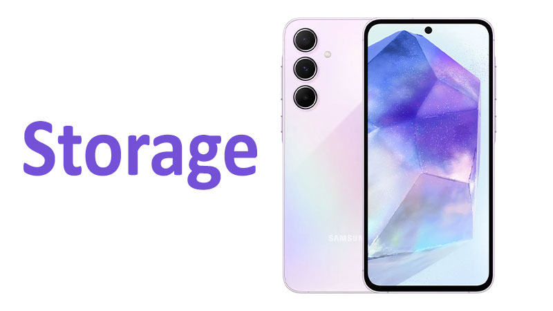 Samsung Galaxy A55 Storage: Capacity, Type & Expansion