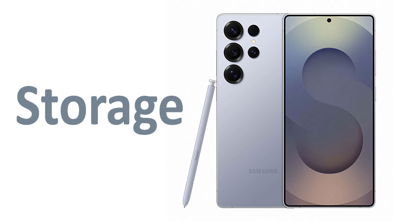 Samsung Galaxy S25 Ultra storage