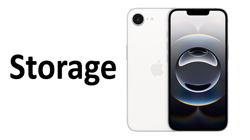 Apple iPhone 16e Storage: Capacity, Type and Comparisons