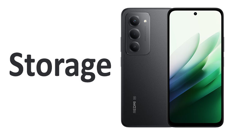 Xiaomi Redmi 15 Storage — Capacity and No SD Card