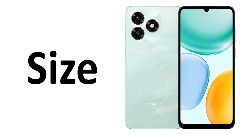 Honor X5c Size: Screen, Dimensions & Comparisons