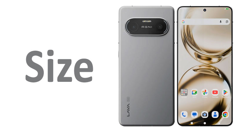 Lava Agni 4 Size Screen, Dimensions & Comparisons