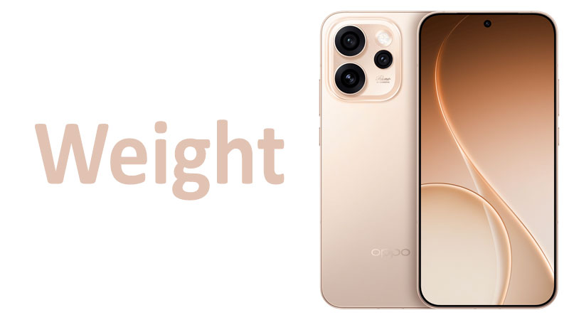 OPPO Reno 15 Pro Weight Grams, Ounces and Comparison