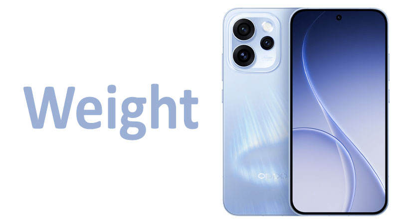 OPPO Reno 15 Weight Grams, Ounces and Comparison