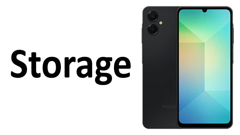 Samsung Galaxy A06 5G Storage Capacity, Type & Buyer’s Guide