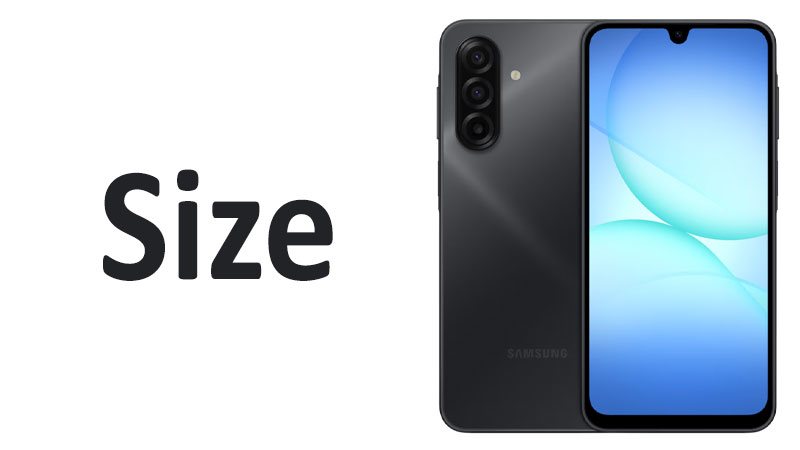 Samsung Galaxy A17 4G Size Screen, Dimensions & Comparisons