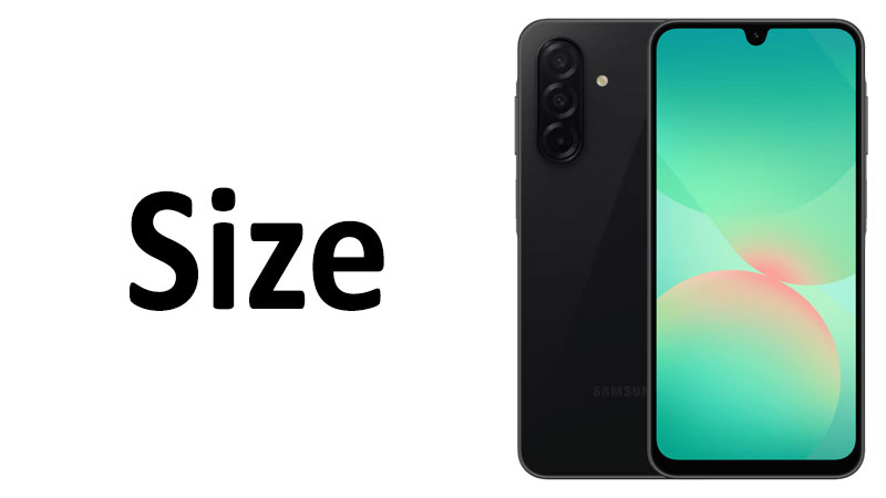 Samsung Galaxy A26 Size Screen, Dimensions & Comparisons