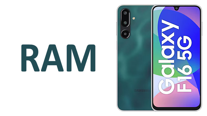 Samsung Galaxy F16 RAM Capacity, Performance & Multitasking