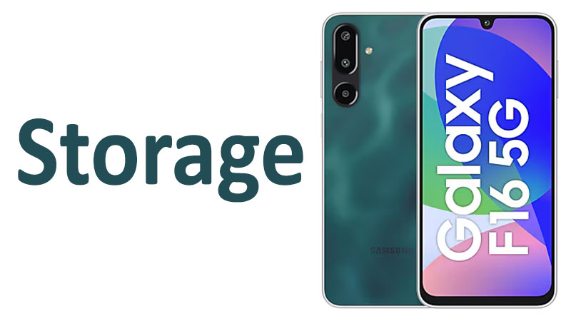 Samsung Galaxy F16 Storage Capacity, Type & Buyer’s Guide