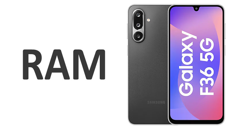 Samsung Galaxy F36 RAM Capacity, Performance & Multitasking