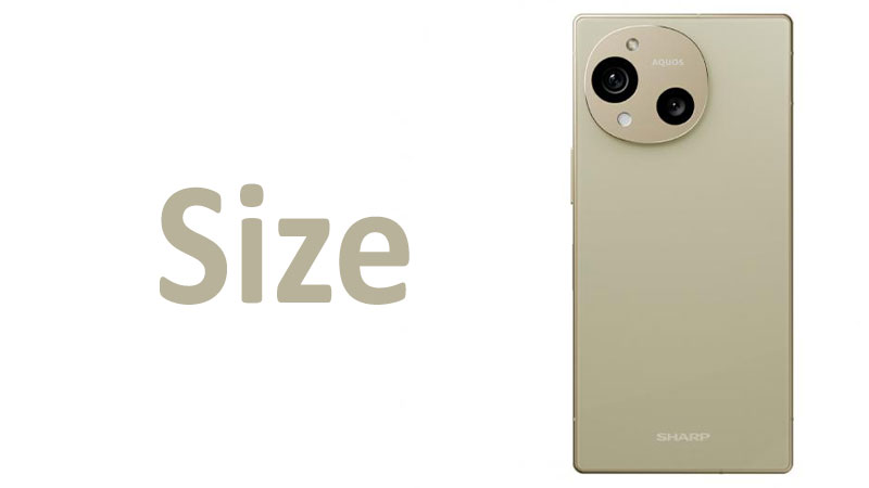 Sharp Aquos R10 Size Screen, Dimensions & Comparisons