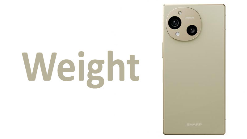 Sharp Aquos R10 Weight Grams, Ounces and Comparison