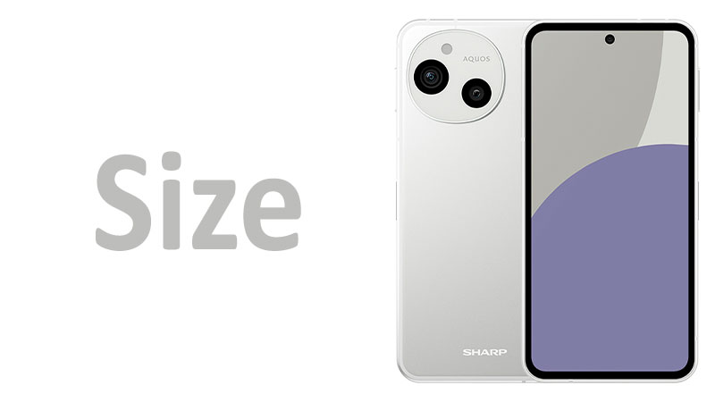 Sharp Aquos sense9 Size Screen, Dimensions & Comparisons