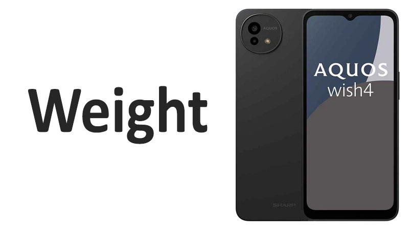 Sharp Aquos wish4 Weight Grams, Ounces and Comparison