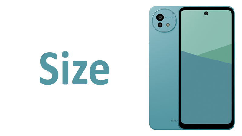 Sharp Aquos wish5 Size Screen, Dimensions & Comparisons