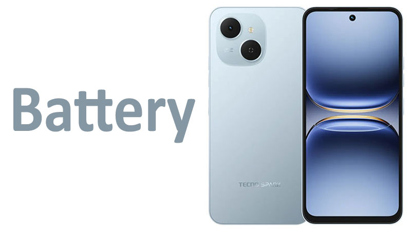 Tecno Spark 40C Battery Capacity, Charging & Life