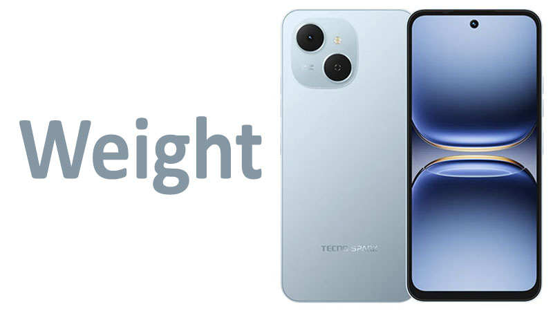 Tecno Spark 40C Weight: Grams, Ounces and Comparison