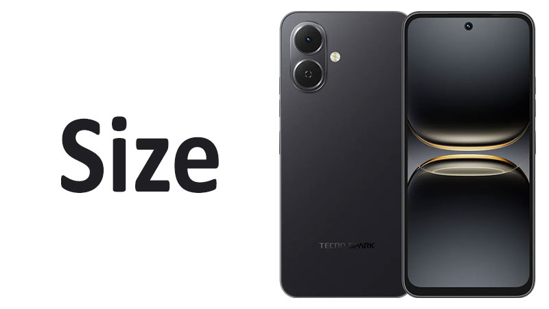 Tecno Spark Go 2 Size Screen, Dimensions & Comparisons