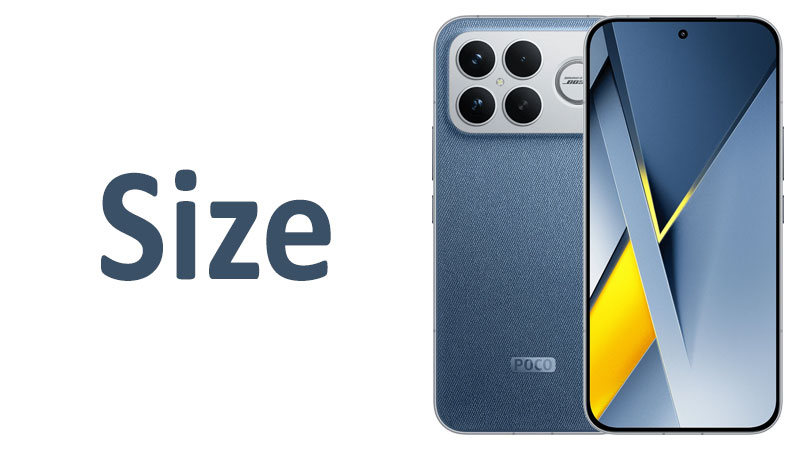 Xiaomi Poco F8 Ultra Size Screen Dimensions Comparisons Xiaomi Poco F8 Ultra Size Screen, Dimensions & Comparisons